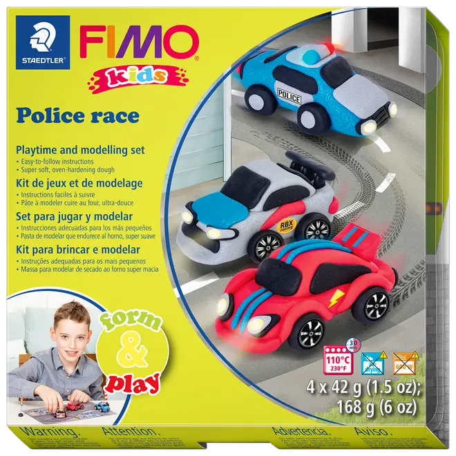 Staedtler FIMO kids Modellervoks Police race