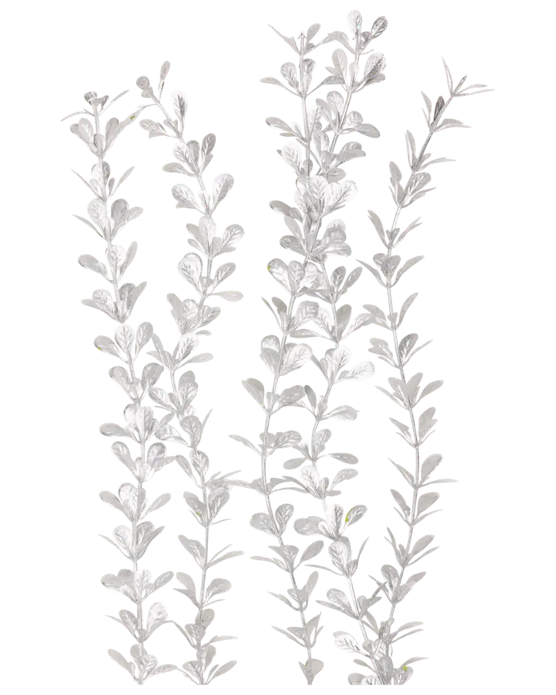 Bladgirlang i silver - 88 cm