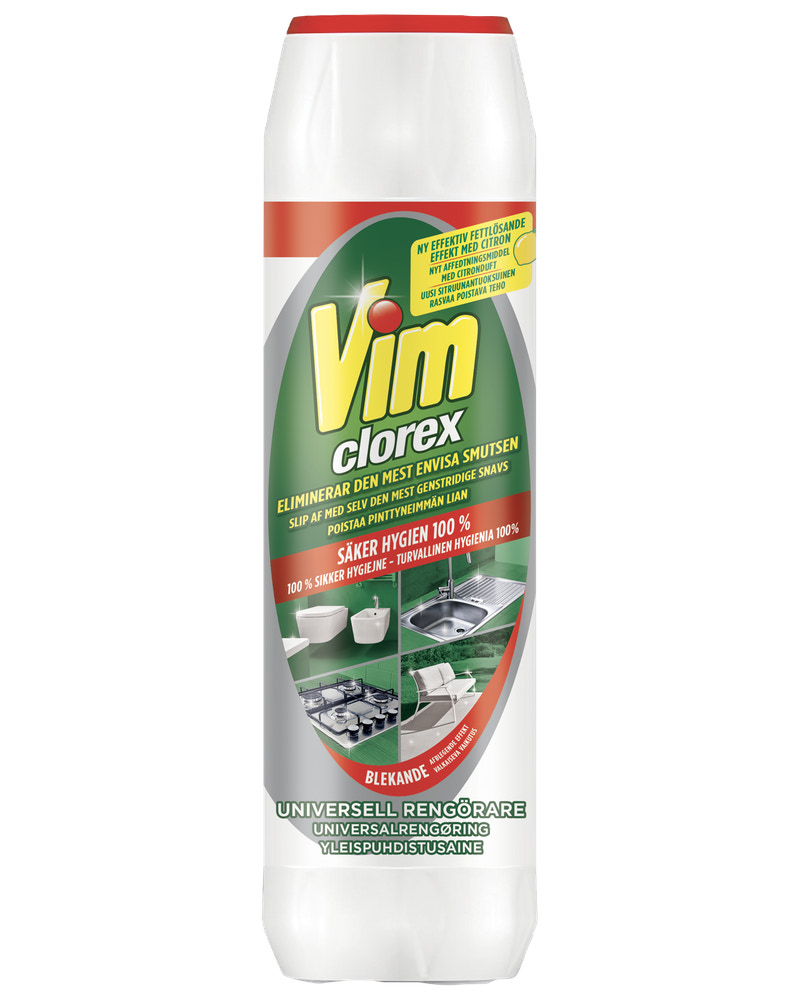 Vim Skurepulver Clorex 750 g - lemon