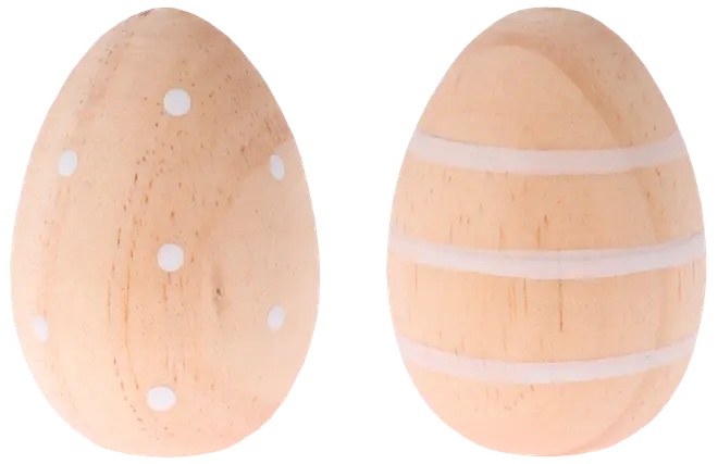 Påskägg i trä - 5,5 cm