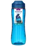 Blå 800 ml Sistema Hydrate drikkedunk med flip-låg, tekstureret greb og lækagesikker, slagfast konstruktion. Fremstillet af BPA-fri plast, ideel til daglig hydrering.
