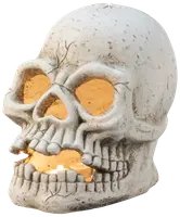 Dödskalle ljus 26 cm halloween