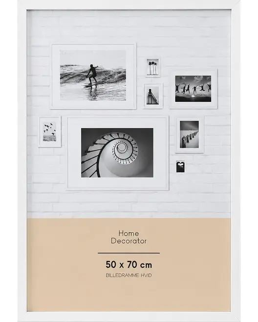 SJÖBO Home Billedramme 50 x 70 cm - hvid