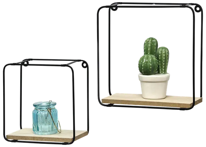 Vægreol firkantet - 2 stk.