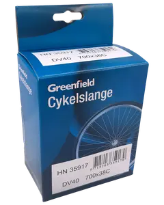 Greenfield Cykelslange DV40 700x38C