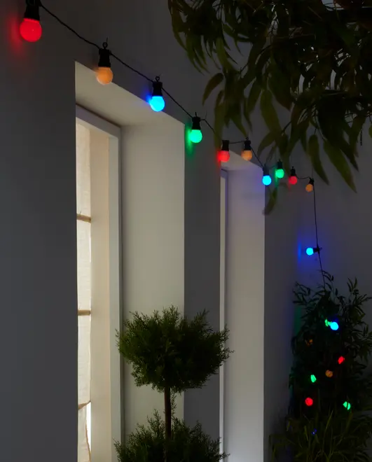 Party lyskæde med 40 LED-pærer