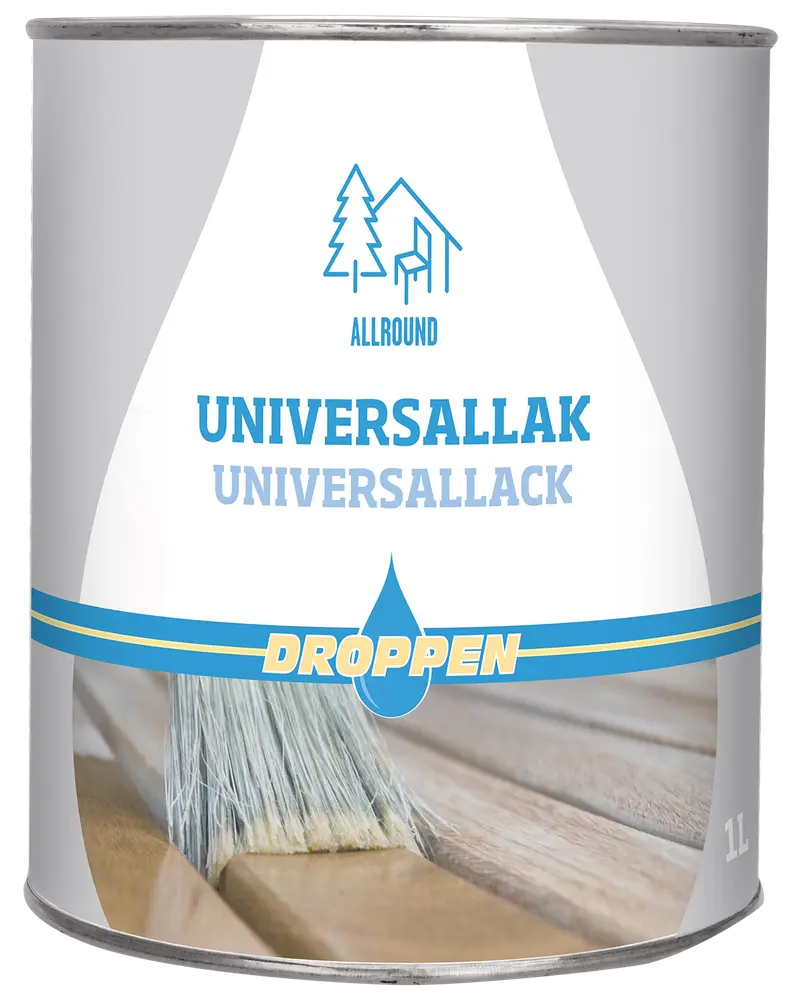 Droppen klarlack universal 1 L