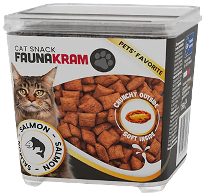 Faunakram kattgodis laxbitar 75 g