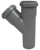 PP grenrör 40/40 mm x 45°