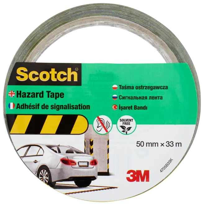 Scotch® Markeringstape Sort/Gul 50 mm x 33 meter