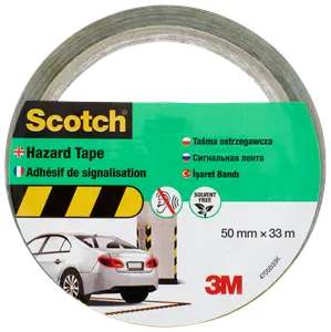 Scotch® Markeringstape Sort/Gul 50 mm x 33 meter