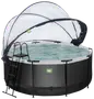 EXIT TOYS Pool Ø360x122cm med pumpe og skærm - sort