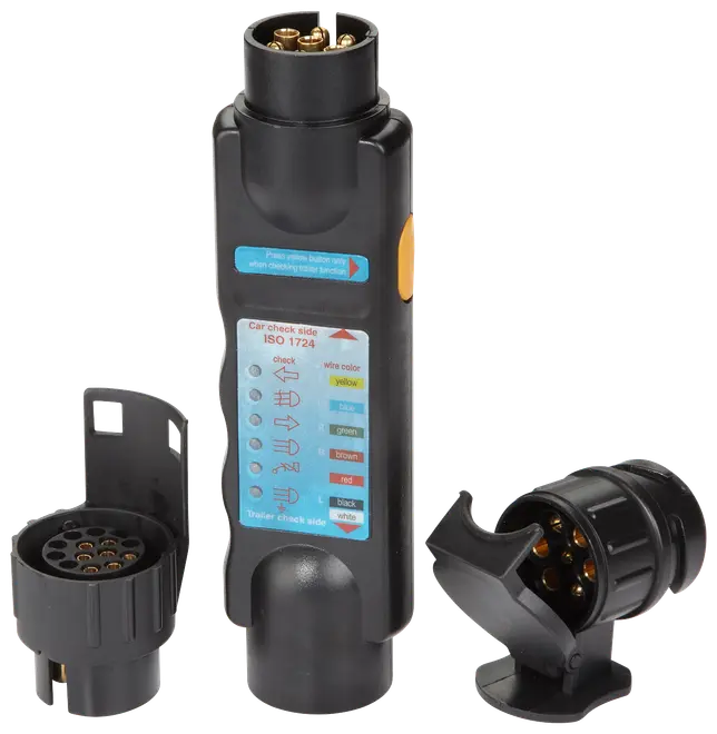 Trailertester med adaptere 12V