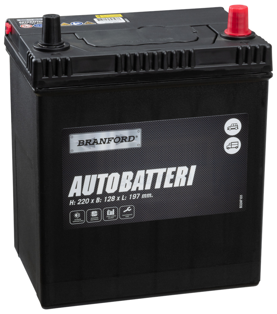 BRANFORD Autobatteri 35Ah +højre