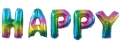 Folieballon 40 cm Happy - 5 bogstaver