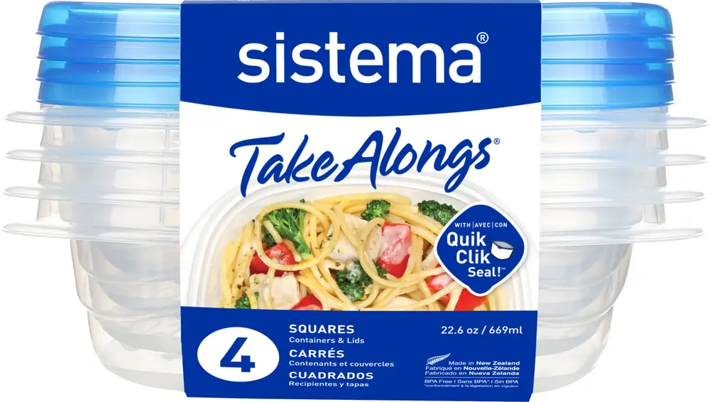 Sistema TakeAlongs beholdere 4 x 669 ml billede 2