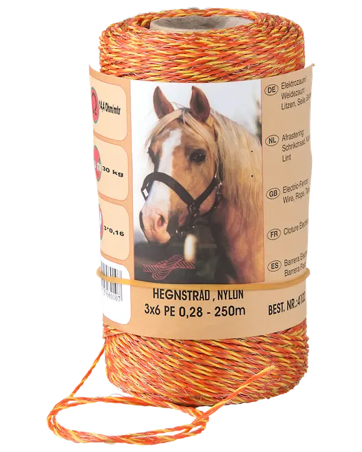 Hegnstråd 1,5 mm 250 m nylon