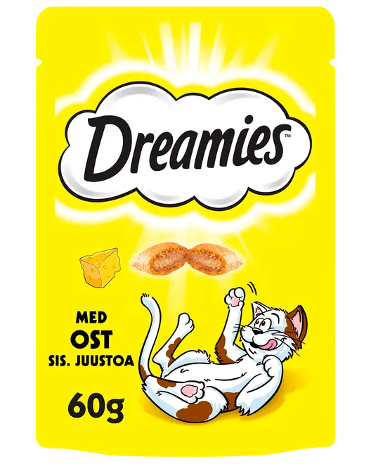 Dreamies Kattesnack med ost 60 g