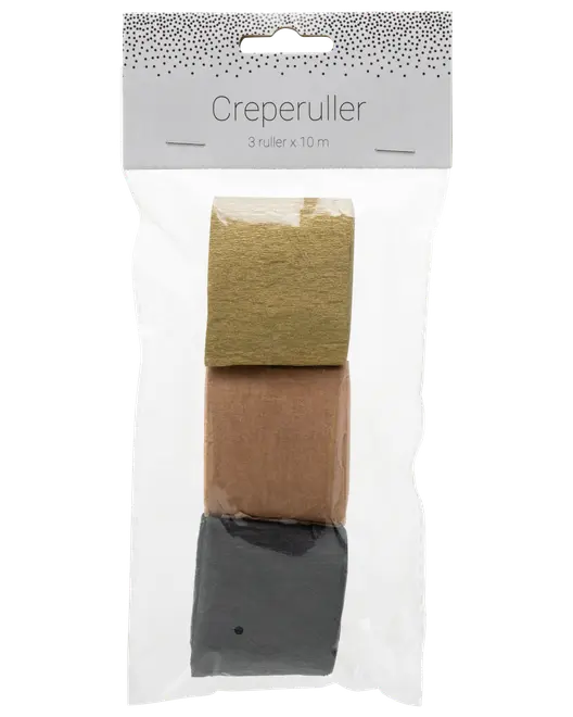 Crepepapper 3-pack - olika färger