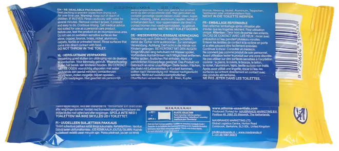 At Home Clean Rengöringsservetter citron 55-pack