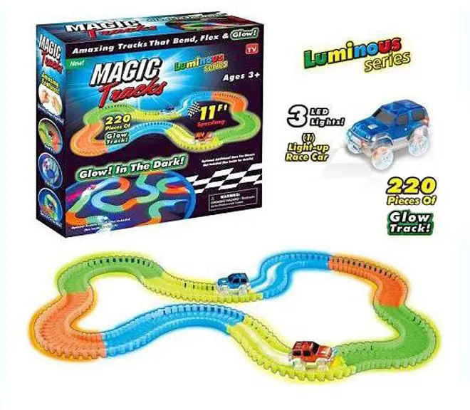 Multi Track Glow bilbane med 220 dele