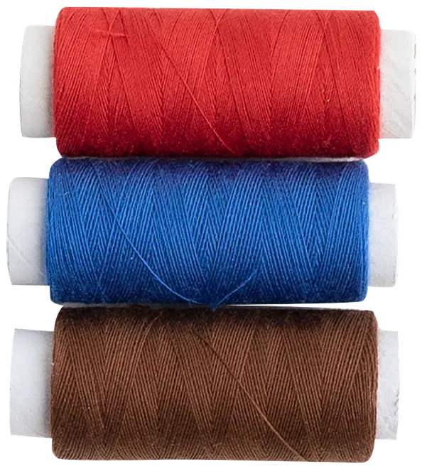 Sytråd set om 3 färger