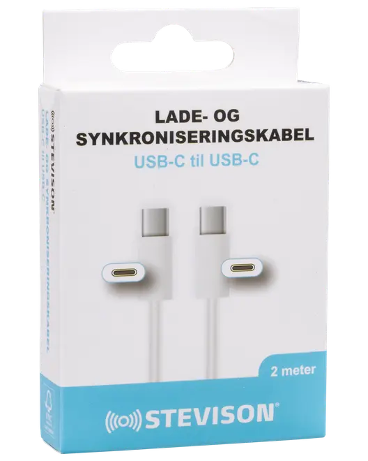 STEVISON USB-C til USB-C kabel 2 m