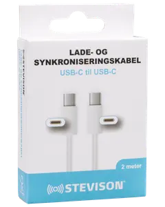 STEVISON USB-C til USB-C kabel 2 m