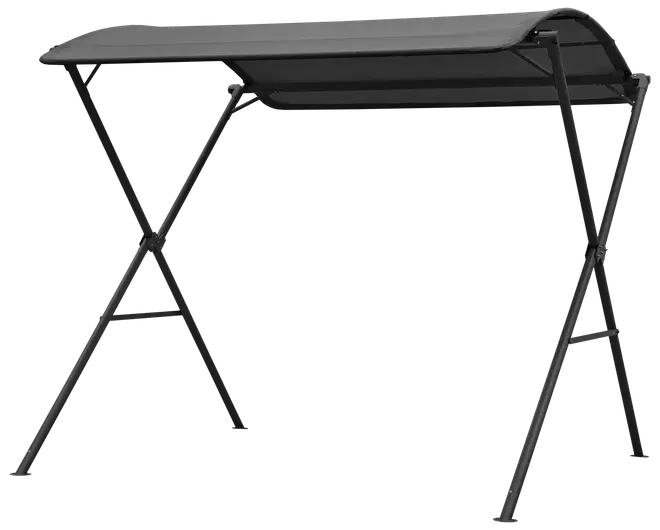 Hopvikbart tak, svart – höjd 225 cm