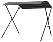 Foldbart tag sort - højde 225 cm