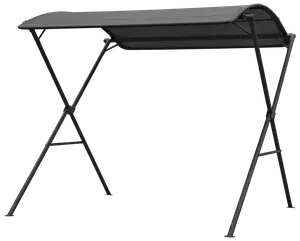 Hopvikbart tak, svart – höjd 225 cm