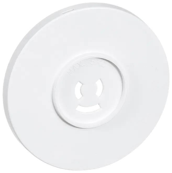 LK Dæksel lampestik Ø80 mm - hvid