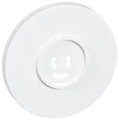 LK Dæksel lampestik Ø80 mm - hvid