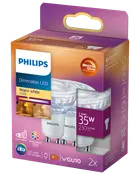 PHILIPS Reflektorlampa 2,6W GU10 dimbar 2-pack