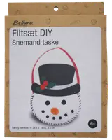 Filtkit DIY Snögubbe väska