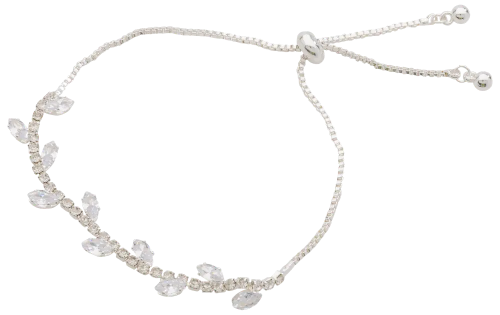 Armband med stenar - silver