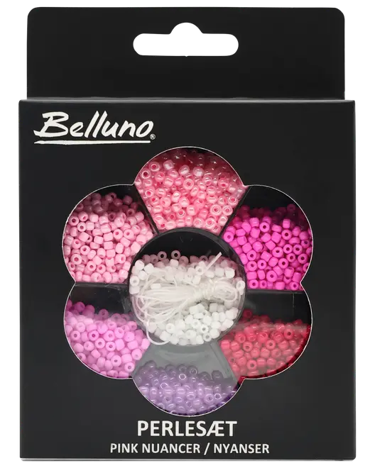 Perlesæt - pink