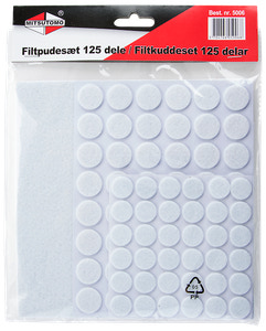 Mitsutomo - Filtpudesæt hvid 125 dele