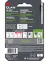 3M CLAW gipsbilledophænger emballage, viser installationsvejledning, stålkløer, ingen værktøj nødvendig, holder op til 9,5 kg, egnet til gipsvægge, flersproget information og QR-kode.