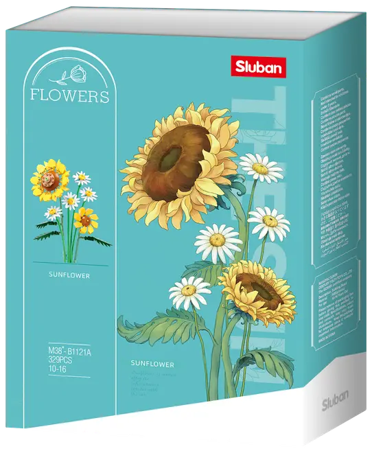 Sluban Flowers Solrosor M38-B1121A - 329 delar