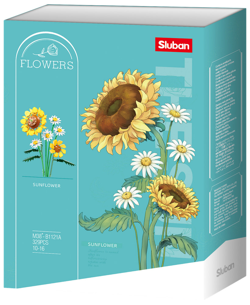 Sluban Flowers Solsikker M38-B1121A - 329 dele