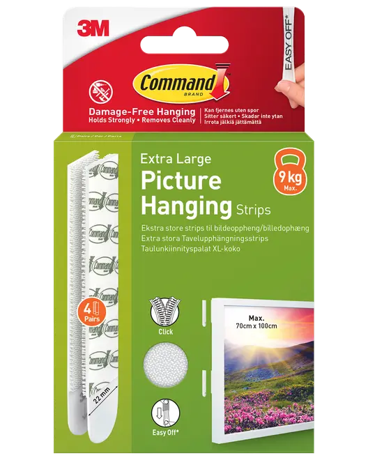 Command™ Strips Tavelupphängning - Vit XL
