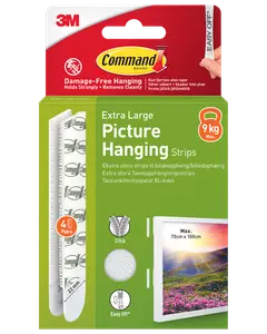 Command™ Strips Tavelupphängning - Vit XL