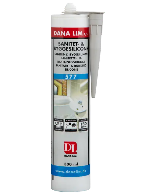 DANA LIM Bygge- /sanitetssilikone 300 ml - grå