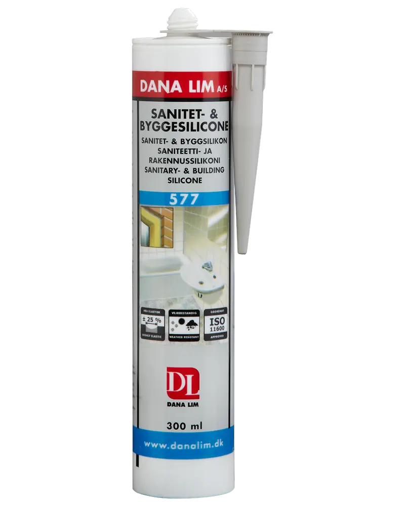 DANA LIM Bygge- /sanitetssilikone 300 ml - grå 