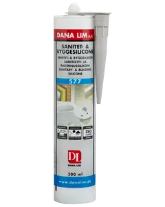 DANA LIM Bygge- /sanitetssilikone 300 ml - grå 