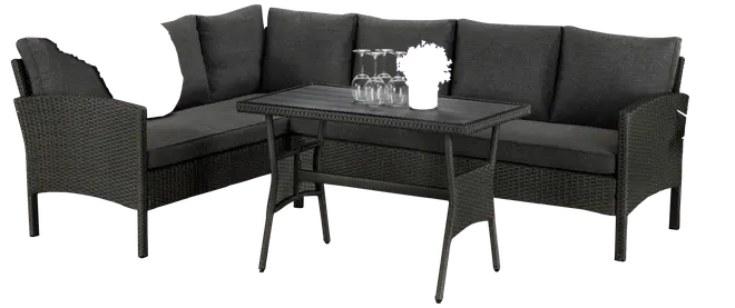 LIMASSOL Havemøbelsæt - Sort