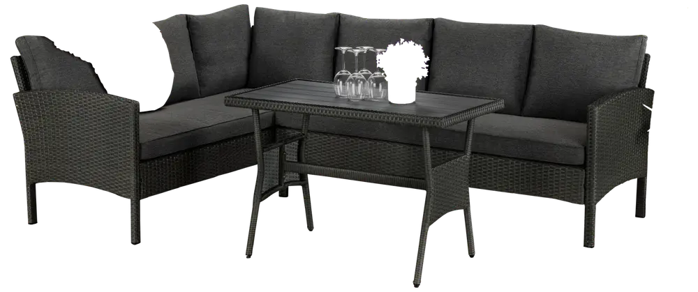 LIMASSOL Havemøbelsæt - Sort