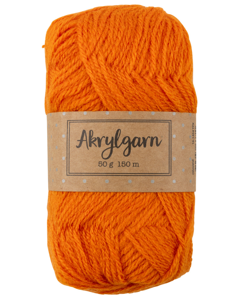 Akrylgarn 50 g - orange