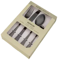 Bestickset 16 delar - matt svart